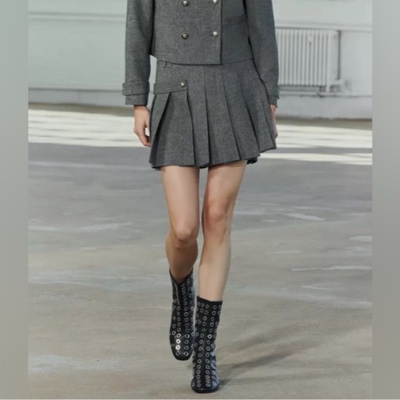 Zara Box Pleat Mini Skirt - Picture 4 of 4